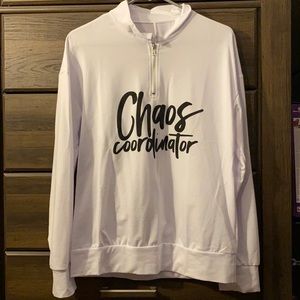 Light weight half zip sweatshirt no hood